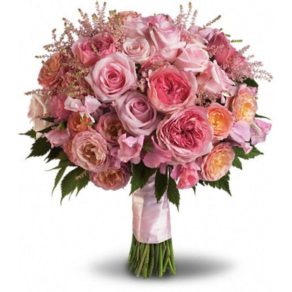 Pink Rose Garden Bouquet –  North Star Blooms, Roseville MN