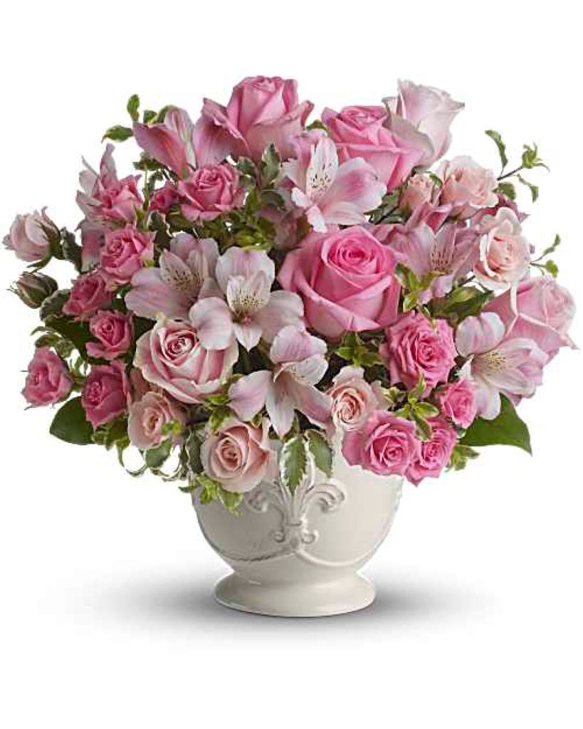 Teleflora's Pink Potpourri Bouquet with Roses