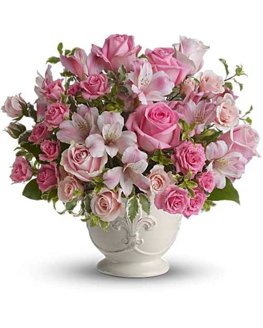 Teleflora's Pink Potpourri Bouquet with Roses