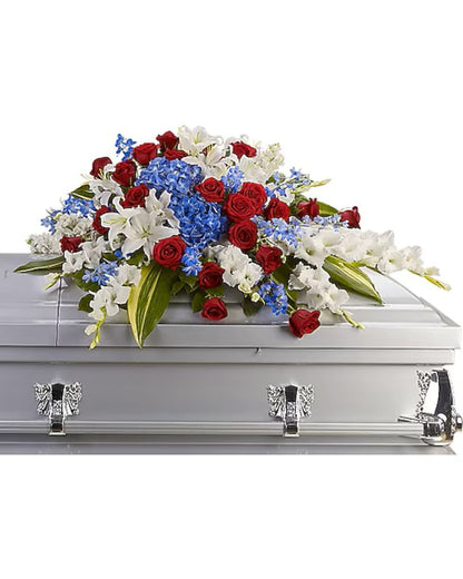 Distinguished Service Casket Spray –  North Star Blooms, Roseville MN