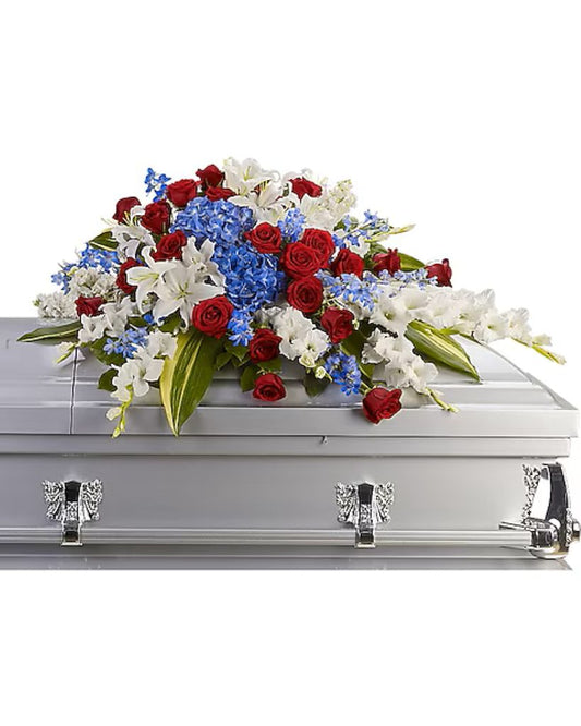 Distinguished Service Casket Spray –  North Star Blooms, Roseville MN