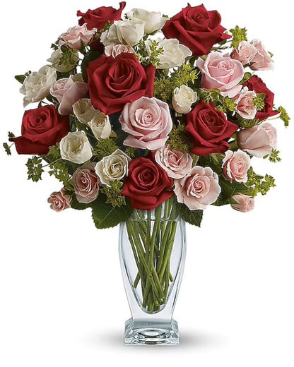 Cupids Creation With Red Roses