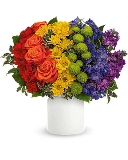 Teleflora's Rainbow Love Bouquet