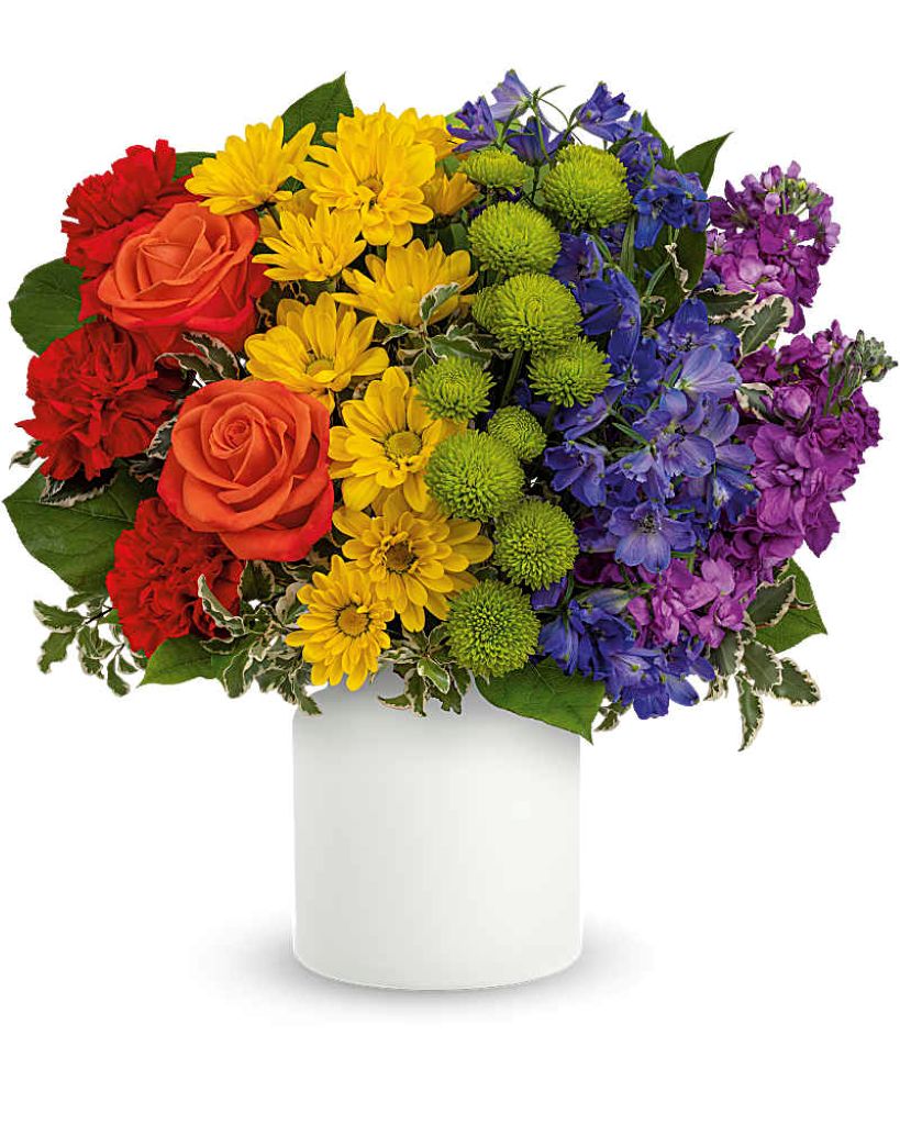 Teleflora's Rainbow Love Bouquet
