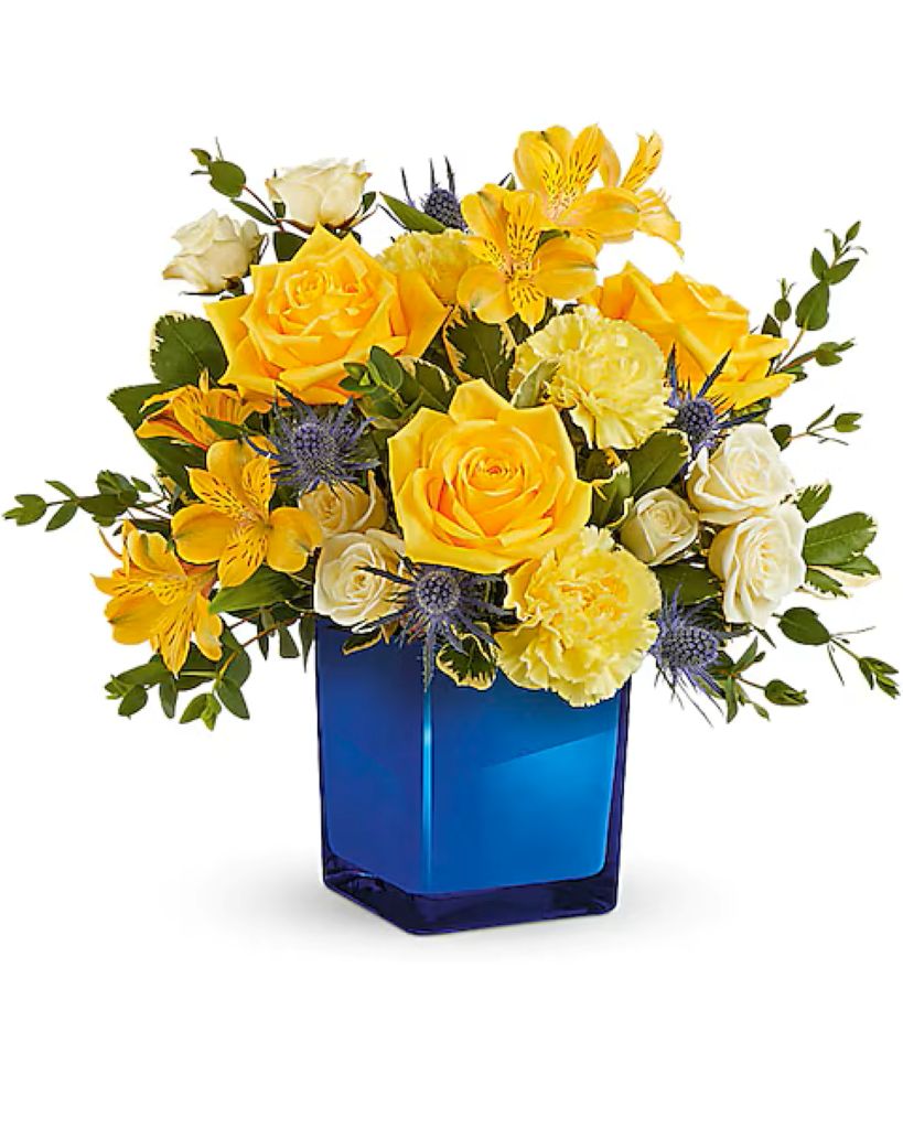 Golden Blue Bouquet