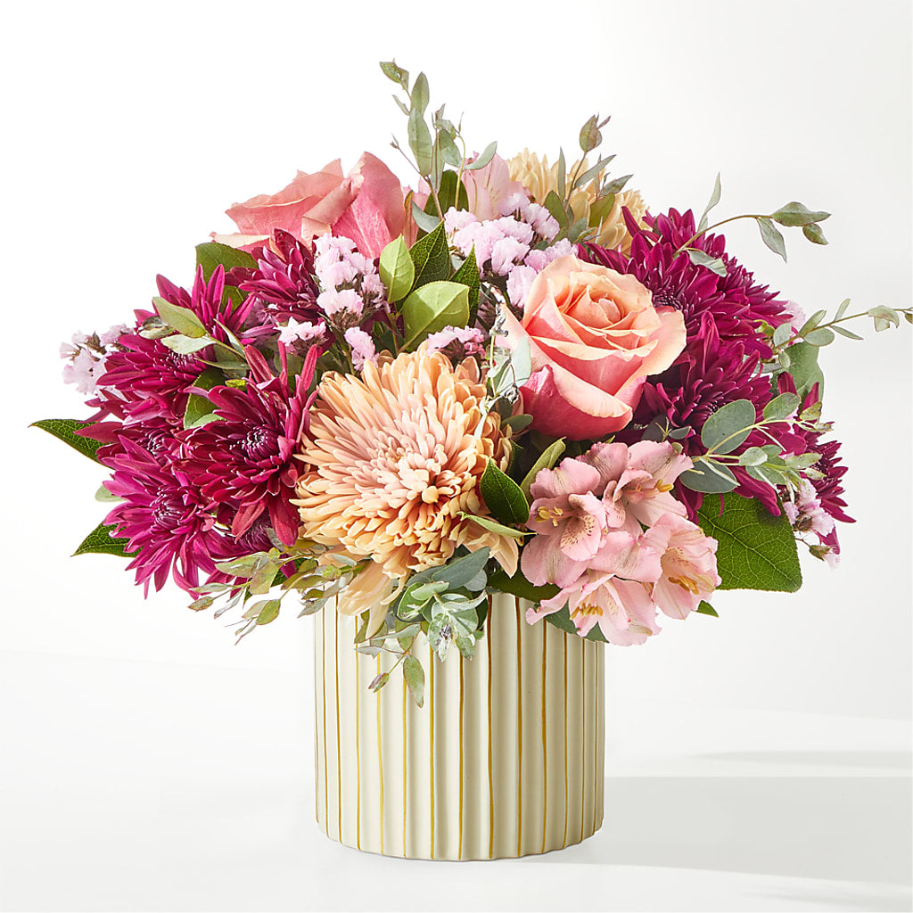 Berry Cobbler Bouquet with Ivory Vase –  North Star Blooms, Roseville MN