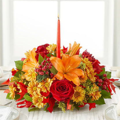 Autumn's Embrace Centerpiece –  North Star Blooms, Roseville MN